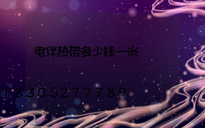 电伴热带多少钱一米