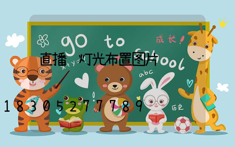 直播间灯光布置图片