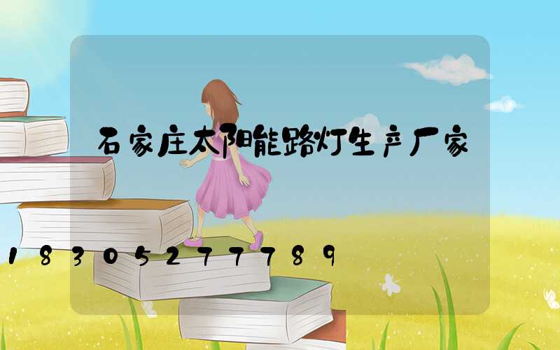 石家庄太阳能路灯生产厂家