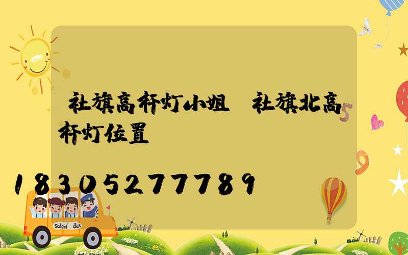社旗高杆灯小姐(社旗北高杆灯位置)