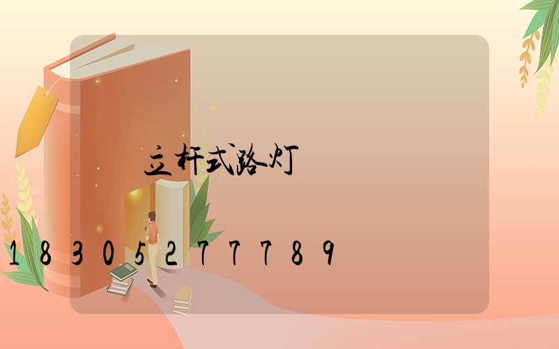立杆式路灯