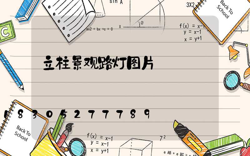 立柱景观路灯图片