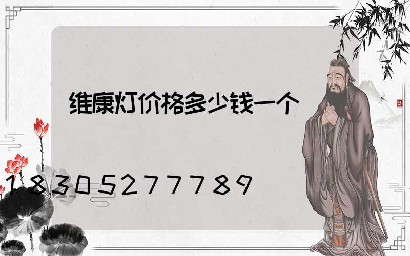 维康灯价格多少钱一个