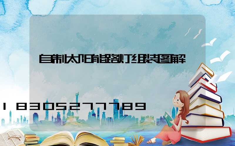 自制太阳能路灯组装图解