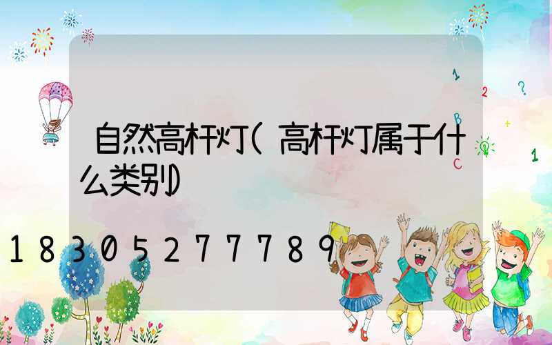 自然高杆灯(高杆灯属于什么类别)