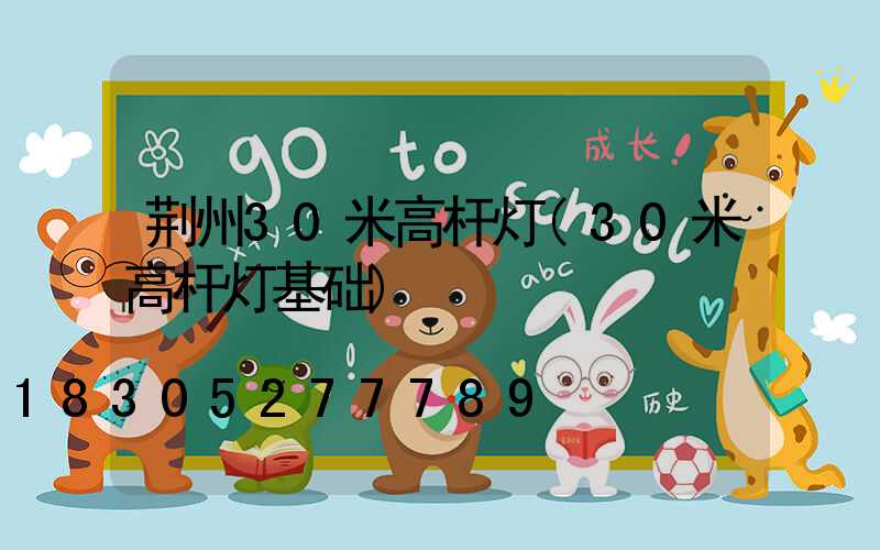 荆州30米高杆灯(30米高杆灯基础)