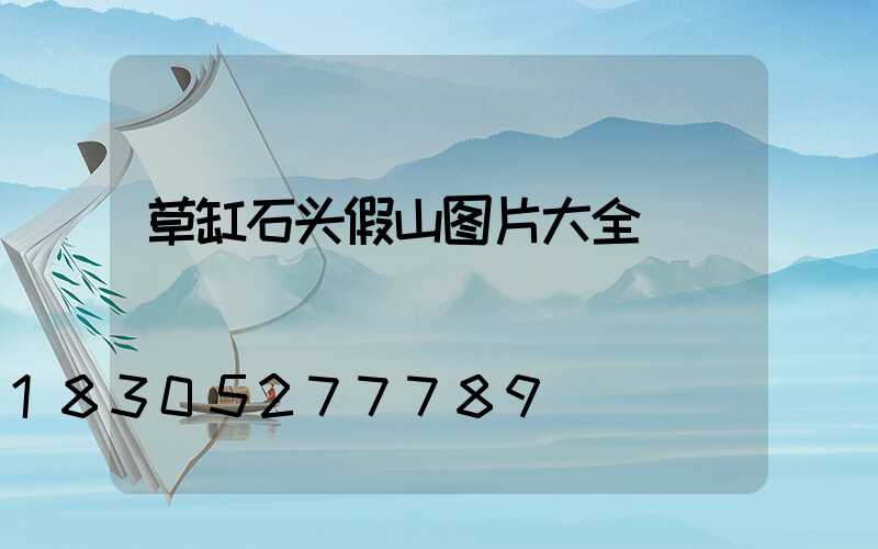 草缸石头假山图片大全