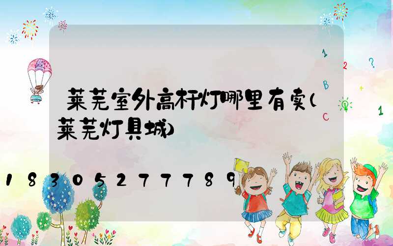 莱芜室外高杆灯哪里有卖(莱芜灯具城)