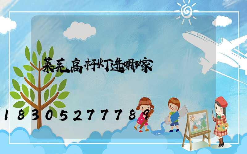 莱芜高杆灯选哪家