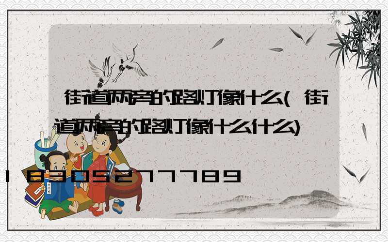 街道两旁的路灯像什么(街道两旁的路灯像什么什么)