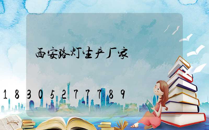 西安路灯生产厂家