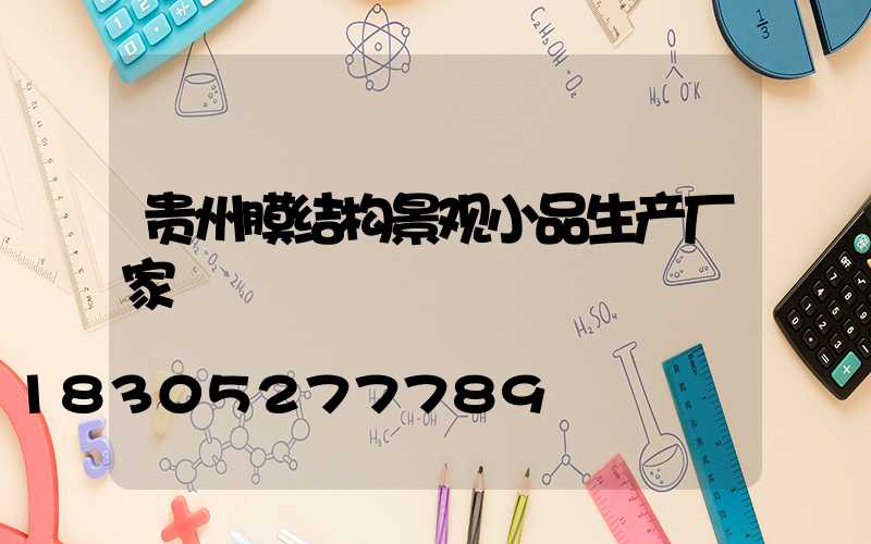 贵州膜结构景观小品生产厂家