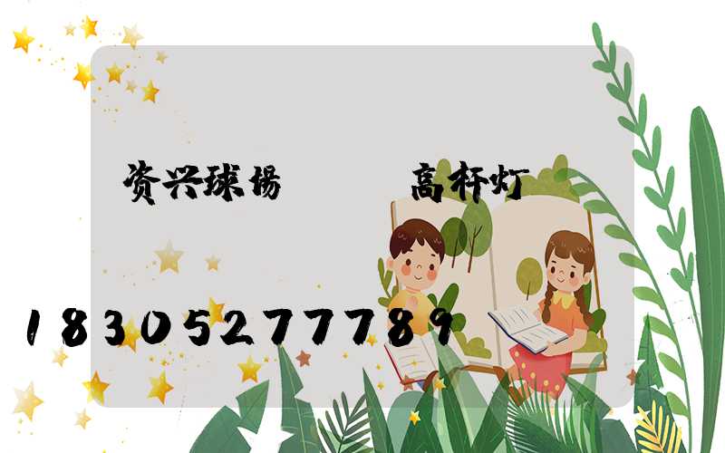 资兴球场led高杆灯