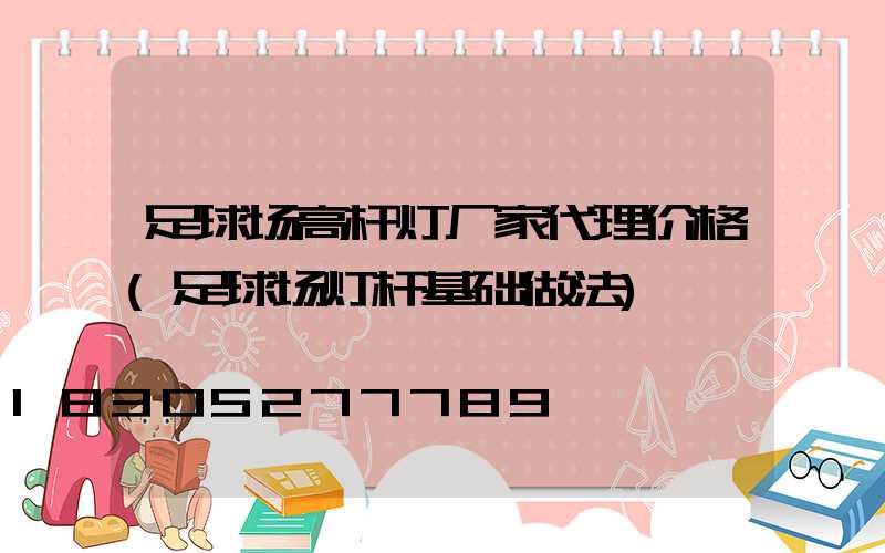 足球场高杆灯厂家代理价格(足球场灯杆基础做法)