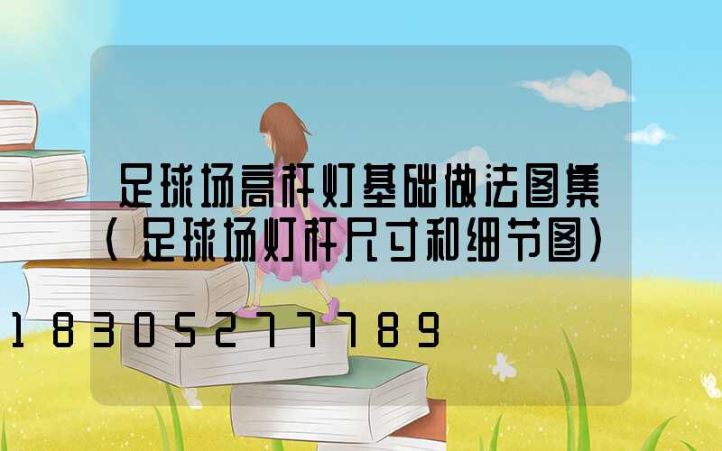 足球场高杆灯基础做法图集(足球场灯杆尺寸和细节图)