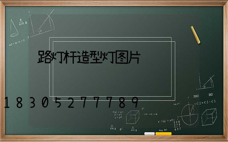 路灯杆造型灯图片
