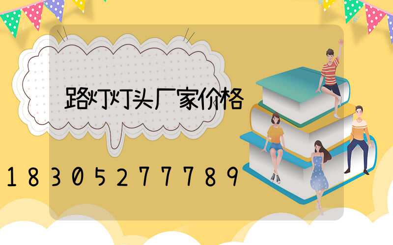 路灯灯头厂家价格