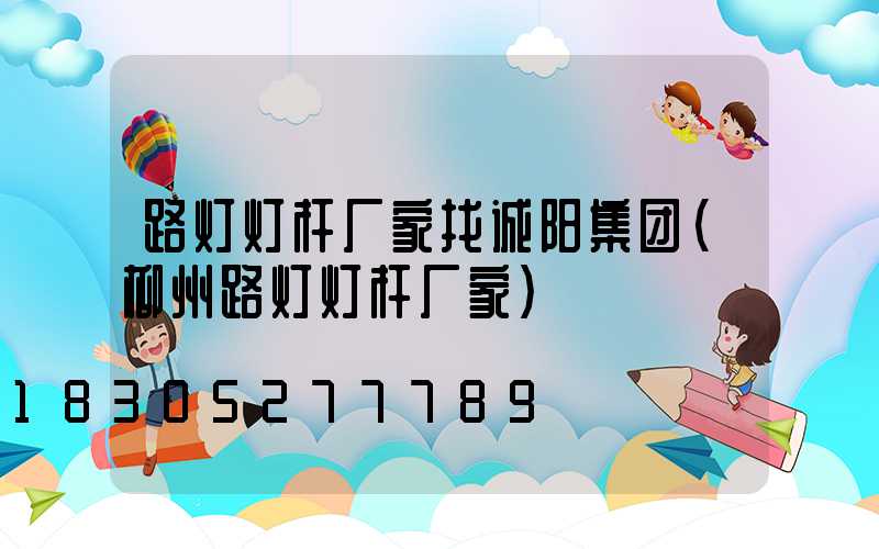 路灯灯杆厂家找诚阳集团(柳州路灯灯杆厂家)