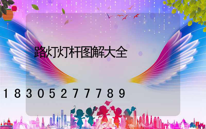 路灯灯杆图解大全