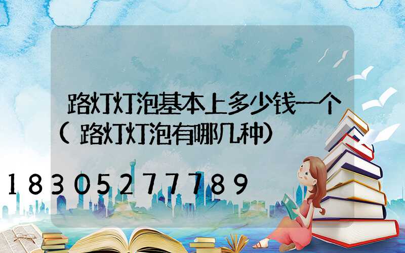 路灯灯泡基本上多少钱一个(路灯灯泡有哪几种)