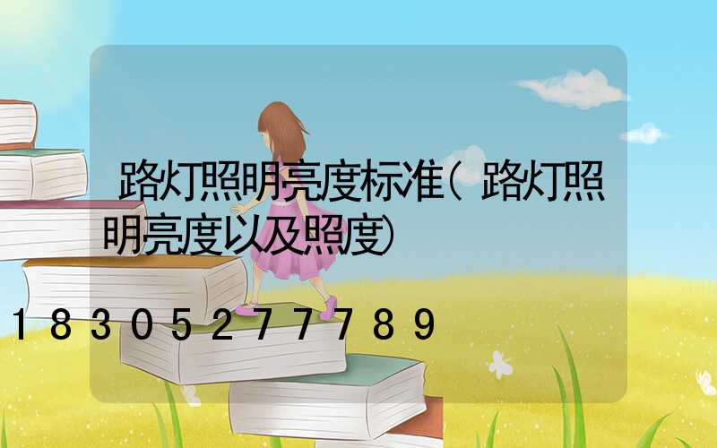 路灯照明亮度标准(路灯照明亮度以及照度)