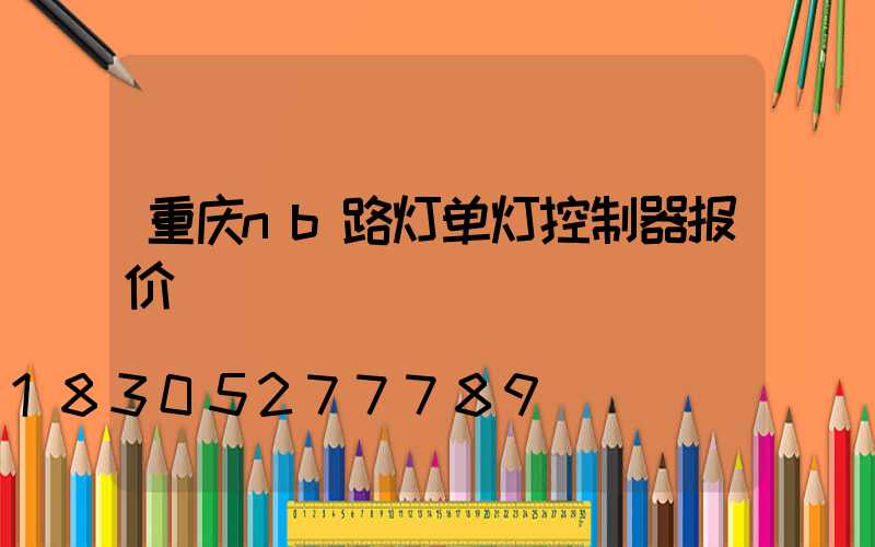 重庆nb路灯单灯控制器报价