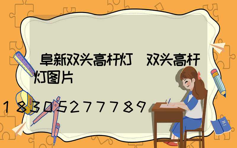 阜新双头高杆灯(双头高杆灯图片)