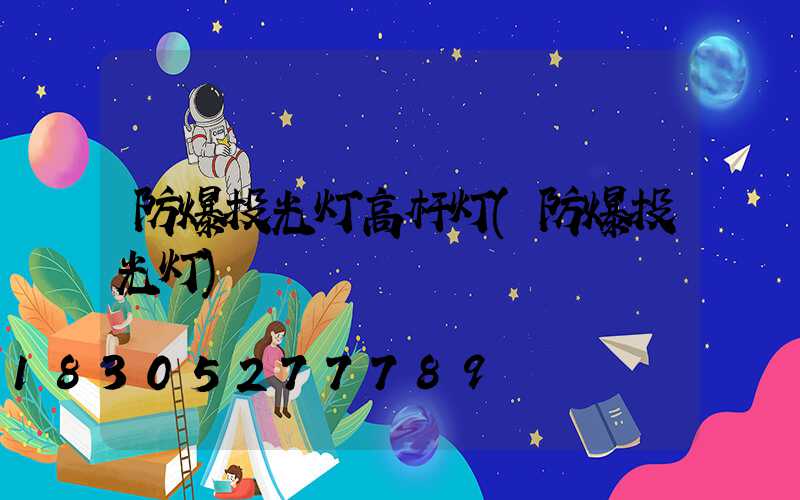 防爆投光灯高杆灯(防爆投光灯)