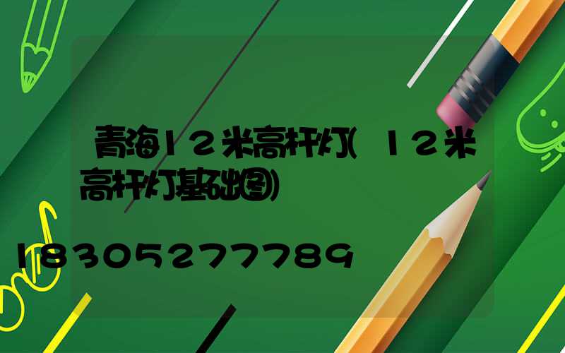 青海12米高杆灯(12米高杆灯基础图)
