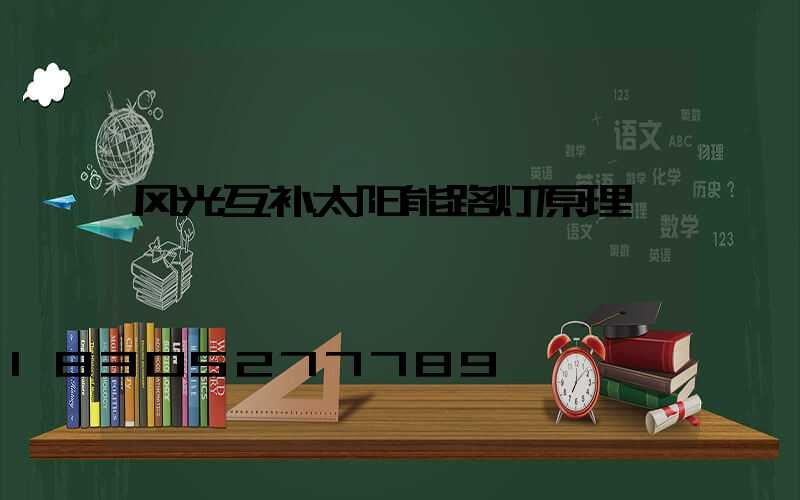 风光互补太阳能路灯原理