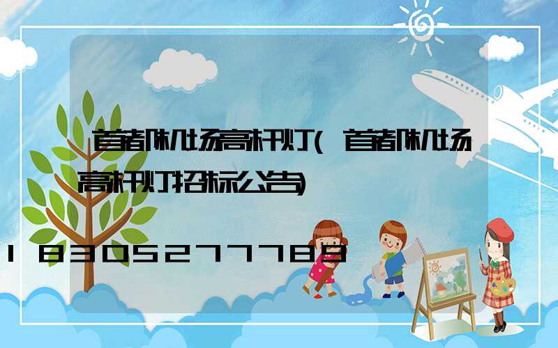 首都机场高杆灯(首都机场高杆灯招标公告)
