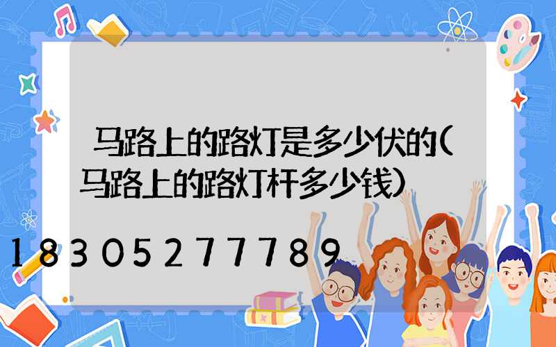 马路上的路灯是多少伏的(马路上的路灯杆多少钱)