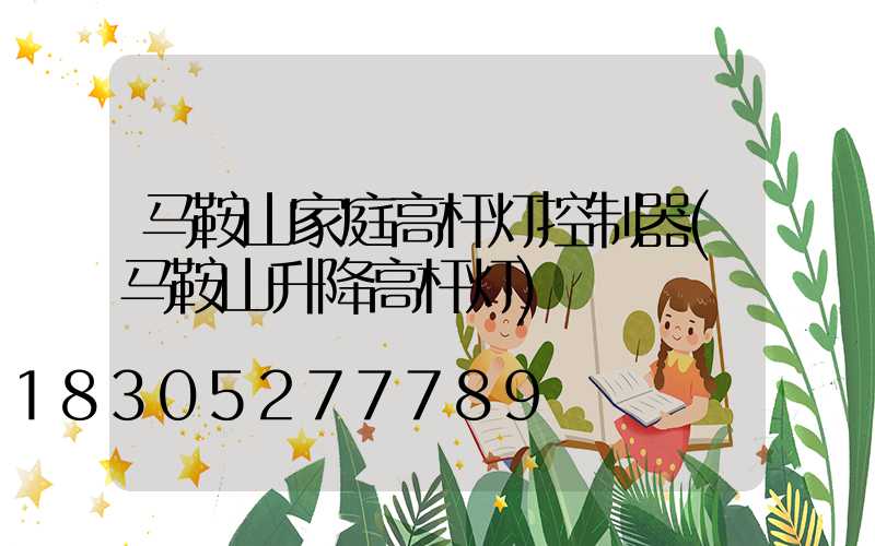 马鞍山家庭高杆灯控制器(马鞍山升降高杆灯)