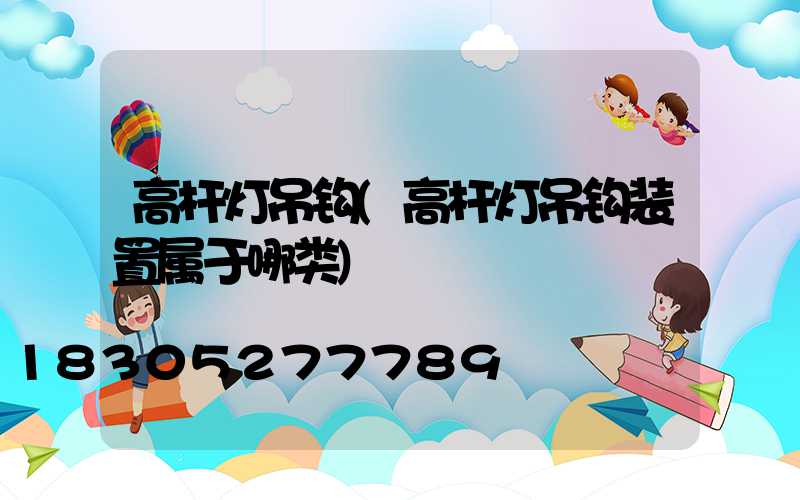 高杆灯吊钩(高杆灯吊钩装置属于哪类)