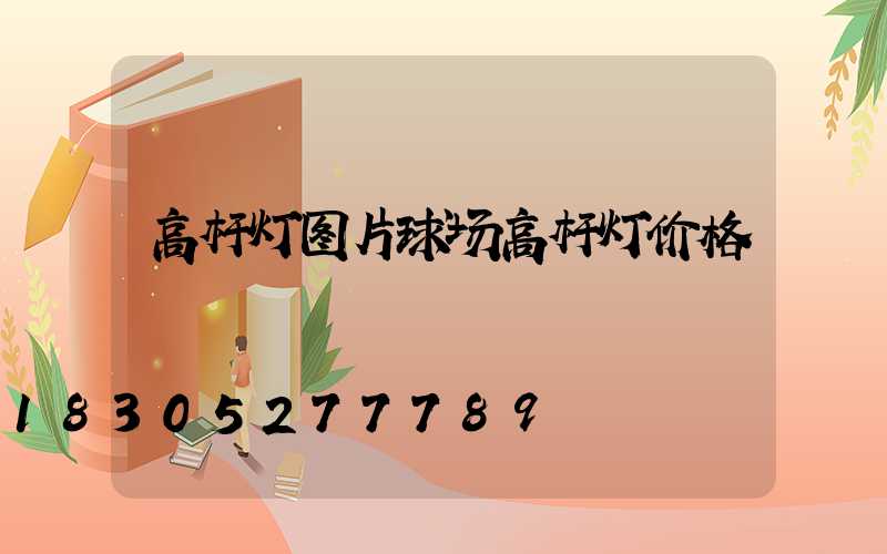 高杆灯图片球场高杆灯价格