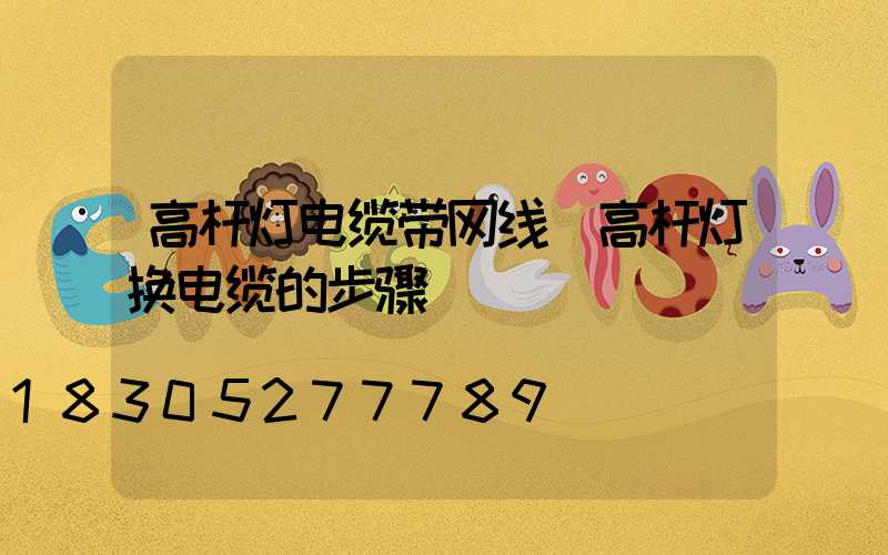 高杆灯电缆带网线(高杆灯换电缆的步骤)