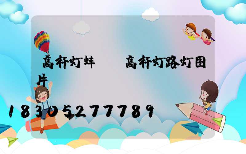 高杆灯蚌埠(高杆灯路灯图片)