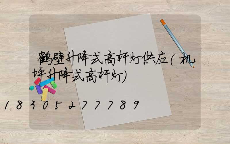 鹤壁升降式高杆灯供应(机坪升降式高杆灯)