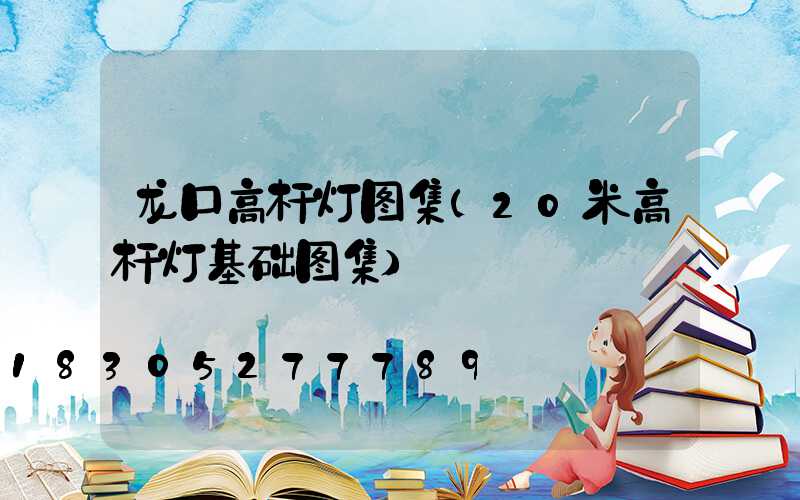 龙口高杆灯图集(20米高杆灯基础图集)